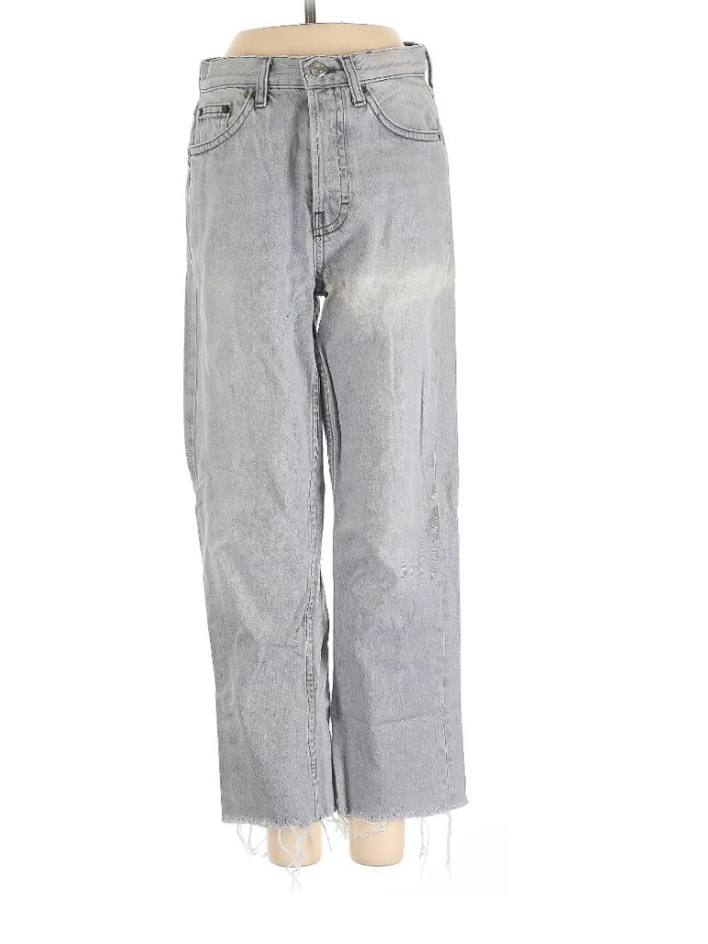 Topshop EDITOR Jeans, silver gray color. High rise. 25